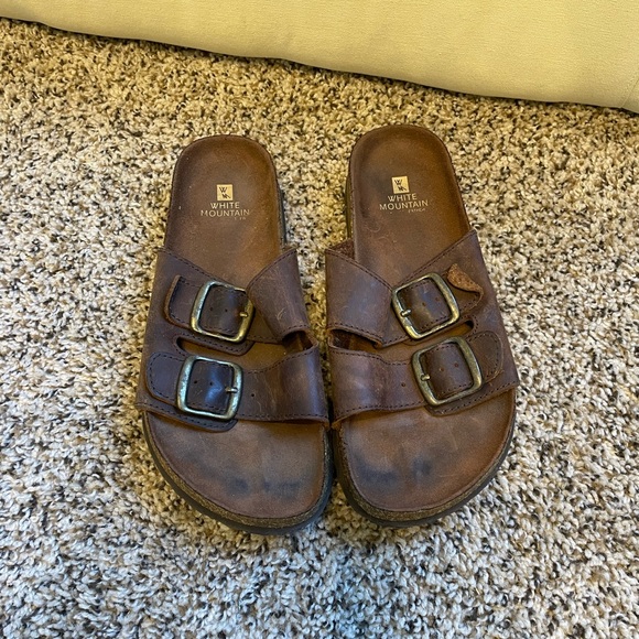 White Mountain leather sandals - Picture 3 of 4